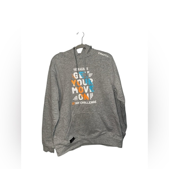 Craft Ragnar Get Your Move On Hoodie Men’s Large Gray - Picture 1 of 8